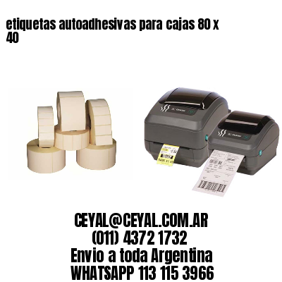 etiquetas autoadhesivas para cajas 80 x 40