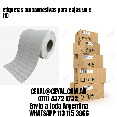 etiquetas autoadhesivas para cajas 90 x 110