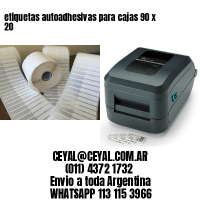 etiquetas autoadhesivas para cajas 90 x 20