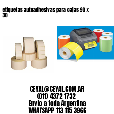 etiquetas autoadhesivas para cajas 90 x 30
