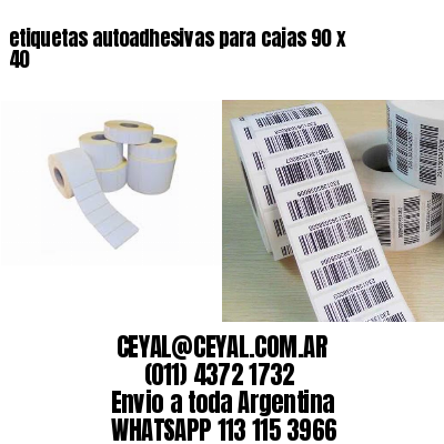 etiquetas autoadhesivas para cajas 90 x 40