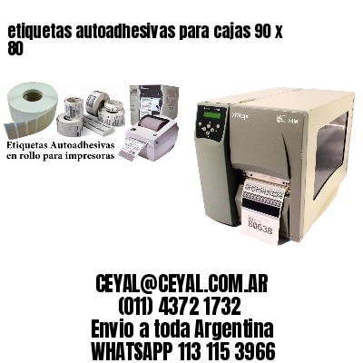 etiquetas autoadhesivas para cajas 90 x 80