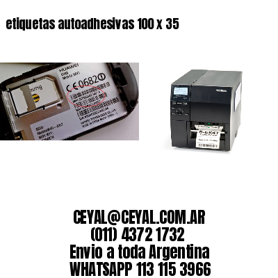 etiquetas autoadhesivas 100 x 35