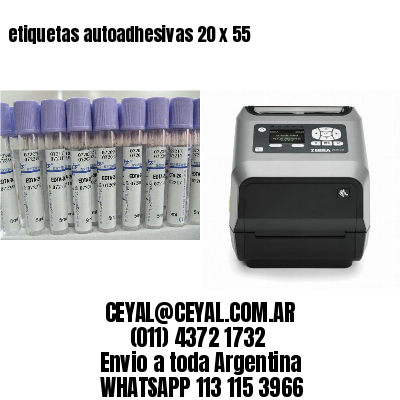 etiquetas autoadhesivas 20 x 55