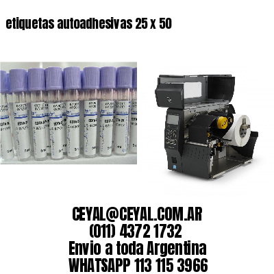 etiquetas autoadhesivas 25 x 50