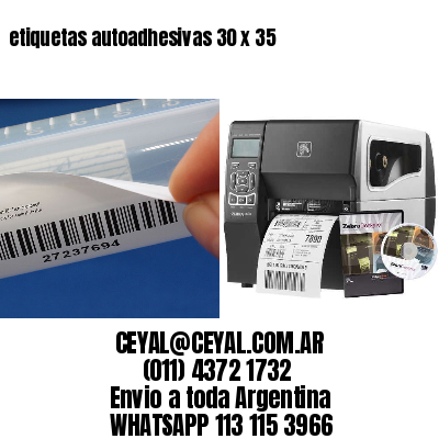 etiquetas autoadhesivas 30 x 35