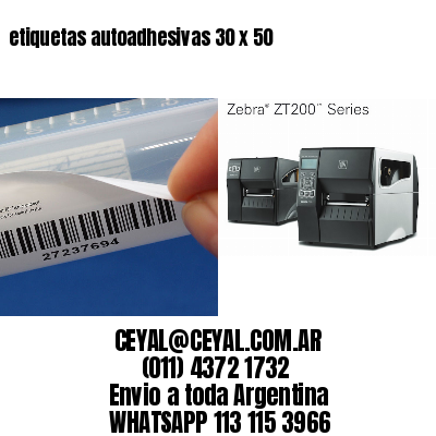 etiquetas autoadhesivas 30 x 50