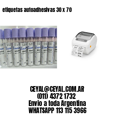 etiquetas autoadhesivas 30 x 70