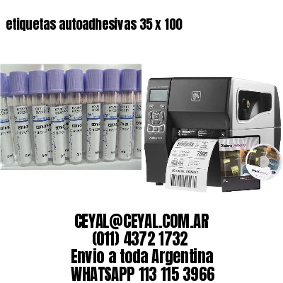 etiquetas autoadhesivas 35 x 100