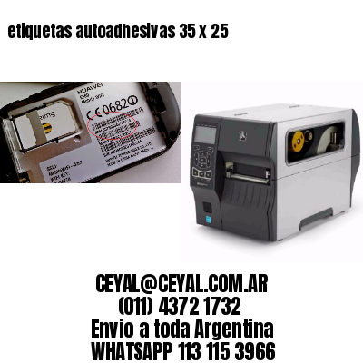 etiquetas autoadhesivas 35 x 25