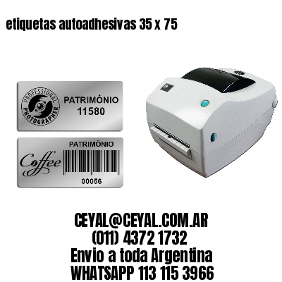 etiquetas autoadhesivas 35 x 75