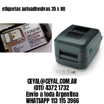 etiquetas autoadhesivas 35 x 80