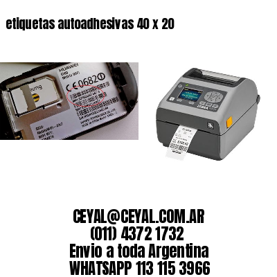 etiquetas autoadhesivas 40 x 20