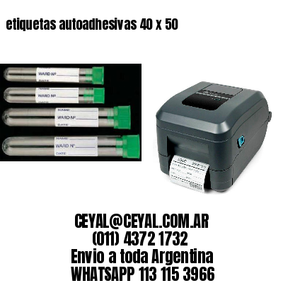 etiquetas autoadhesivas 40 x 50