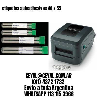 etiquetas autoadhesivas 40 x 55