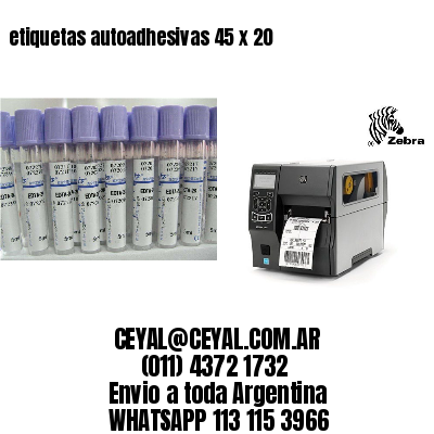 etiquetas autoadhesivas 45 x 20