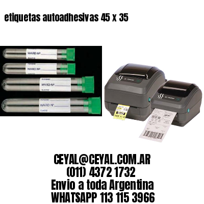 etiquetas autoadhesivas 45 x 35