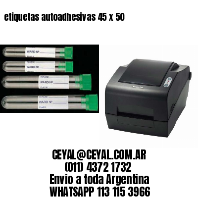 etiquetas autoadhesivas 45 x 50