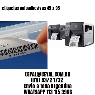 etiquetas autoadhesivas 45 x 95
