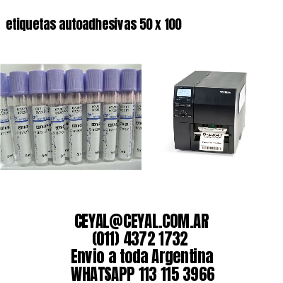 etiquetas autoadhesivas 50 x 100