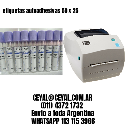 etiquetas autoadhesivas 50 x 25