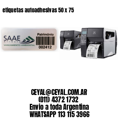 etiquetas autoadhesivas 50 x 75