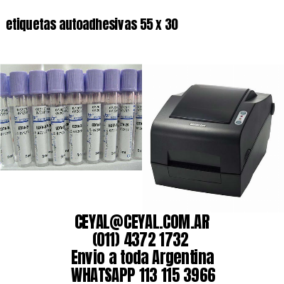 etiquetas autoadhesivas 55 x 30