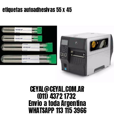 etiquetas autoadhesivas 55 x 45