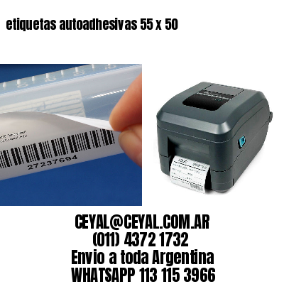 etiquetas autoadhesivas 55 x 50