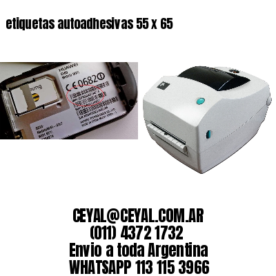 etiquetas autoadhesivas 55 x 65