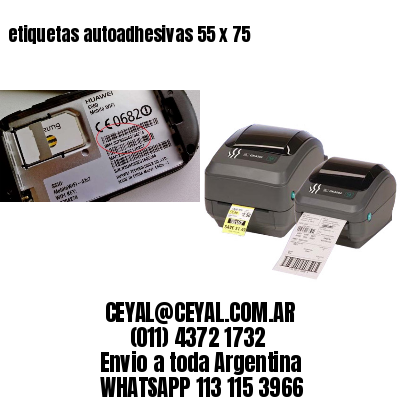 etiquetas autoadhesivas 55 x 75