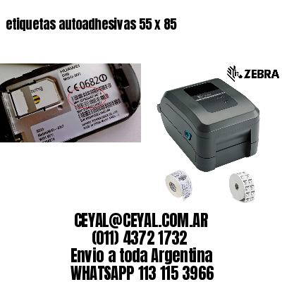 etiquetas autoadhesivas 55 x 85