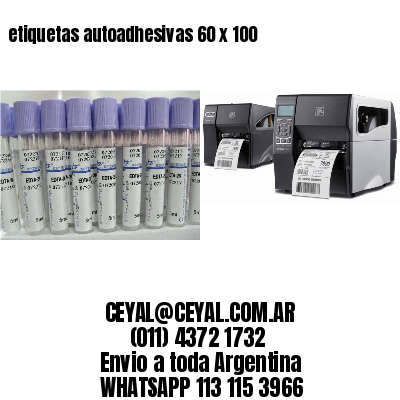 etiquetas autoadhesivas 60 x 100