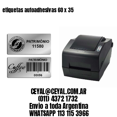 etiquetas autoadhesivas 60 x 35