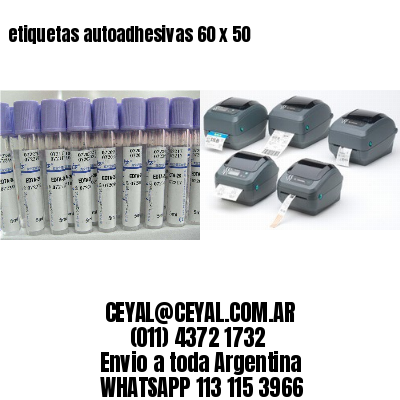 etiquetas autoadhesivas 60 x 50