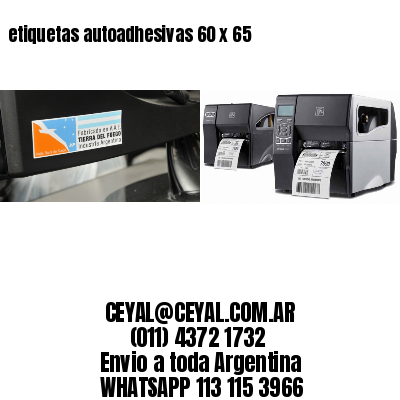 etiquetas autoadhesivas 60 x 65