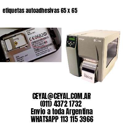 etiquetas autoadhesivas 65 x 65