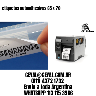 etiquetas autoadhesivas 65 x 70