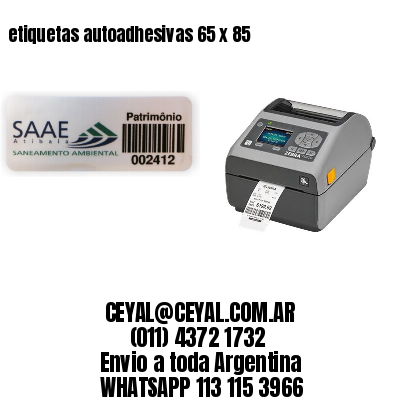 etiquetas autoadhesivas 65 x 85