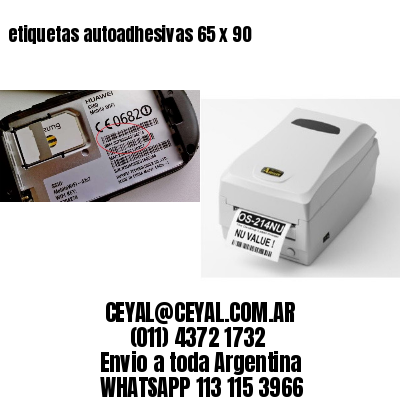etiquetas autoadhesivas 65 x 90