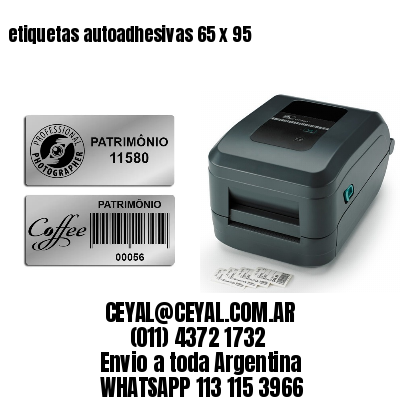 etiquetas autoadhesivas 65 x 95