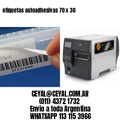etiquetas autoadhesivas 70 x 30