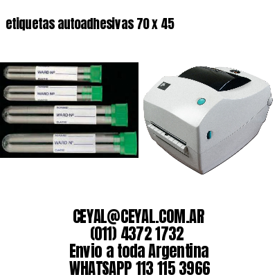 etiquetas autoadhesivas 70 x 45