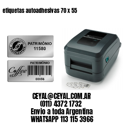 etiquetas autoadhesivas 70 x 55
