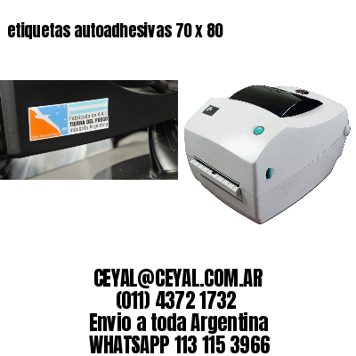 etiquetas autoadhesivas 70 x 80