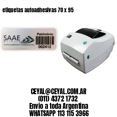 etiquetas autoadhesivas 70 x 95
