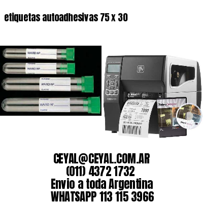 etiquetas autoadhesivas 75 x 30