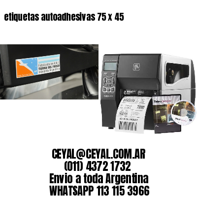 etiquetas autoadhesivas 75 x 45