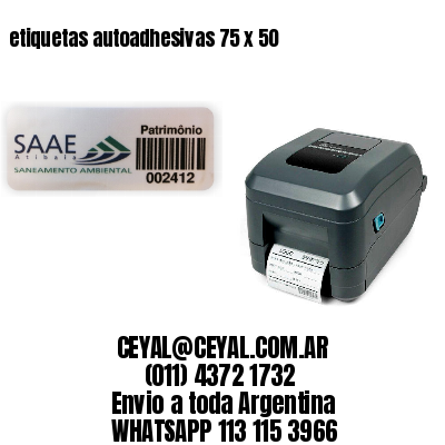 etiquetas autoadhesivas 75 x 50