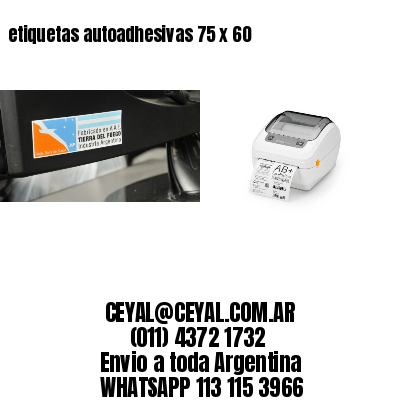 etiquetas autoadhesivas 75 x 60